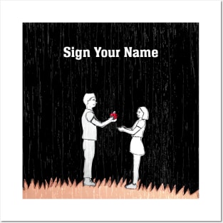 Sign Your Name Posters and Art